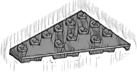 Wedge, Plate 6 x 4 Left