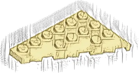 Wedge, Plate 6 x 4 Left