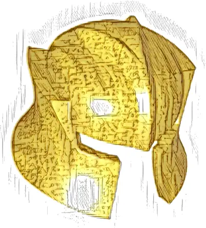 Minifigure, Headgear Helmet Castle with Cheek Protection Angled