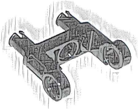 Technic, Pin Connector Toggle Joint Smooth Double with 2 Pins