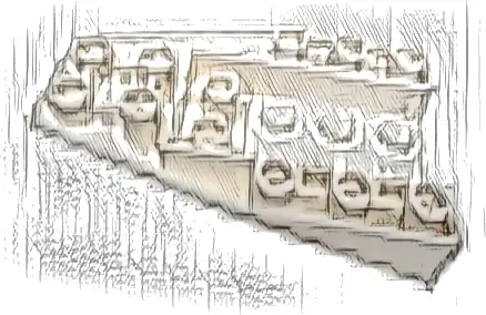 Wedge 6 x 4 Triple Inverted with Connections between 4 Studs