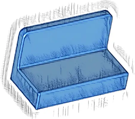 Panel 1 x 2 x 1 with Rounded Corners