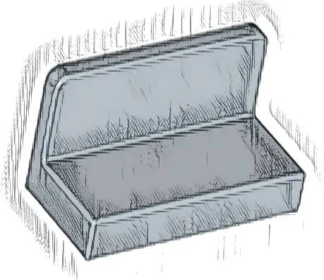 Panel 1 x 2 x 1 with Rounded Corners