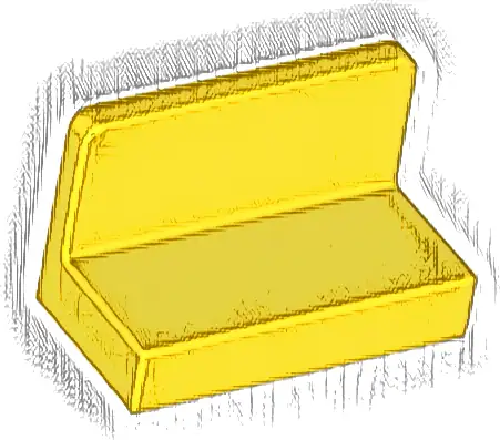 Panel 1 x 2 x 1 with Rounded Corners