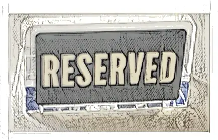Panel 1 x 2 x 1 with White 'RESERVED' on Black Background Pattern (Sticker) - Set 21319