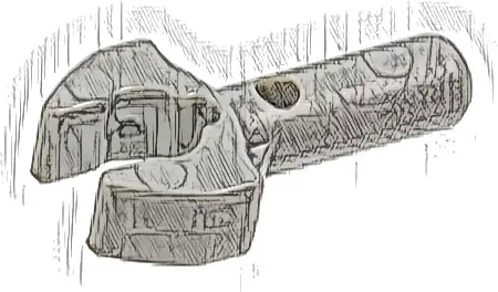 Bar   1L with Clip Mechanical Claw - Cut Edges and Hole on Side