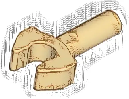 Bar   1L with Clip Mechanical Claw - Cut Edges and Hole on Side