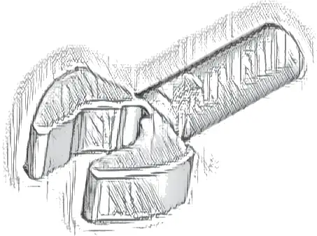 Bar   1L with Clip Mechanical Claw - Cut Edges and Hole on Side