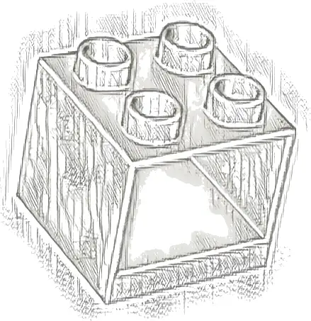 Duplo, Furniture Cabinet 2 x 2 x 1 1/2