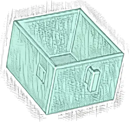 Duplo, Furniture Drawer 2 x 2 with Pull Handle