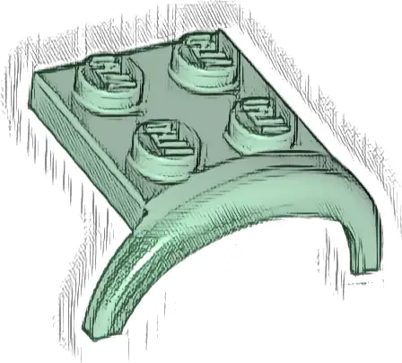 Vehicle, Mudguard 3 x 3 x 1 with Arch Round