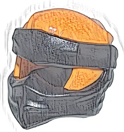 Minifigure, Headgear Ninjago Wrap Type 9 with Molded Black Wraps and Knot Pattern