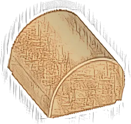 Slope, Curved 1 x 1 x 2/3 Double