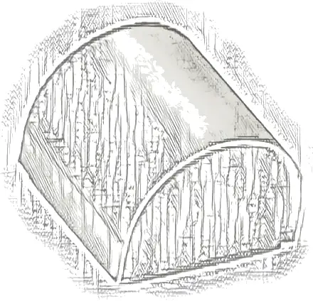 Slope, Curved 1 x 1 x 2/3 Double