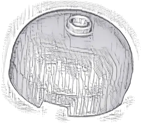 Brick, Round 3 x 3 x 1 1/3 Dome Top - Open Stud