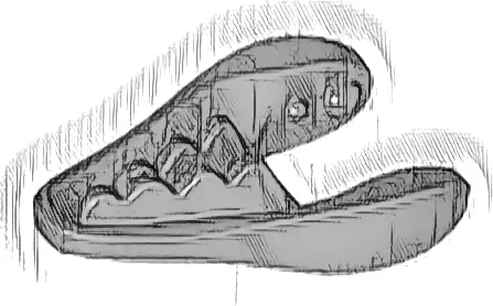 Dinosaur Jaw Lower Small