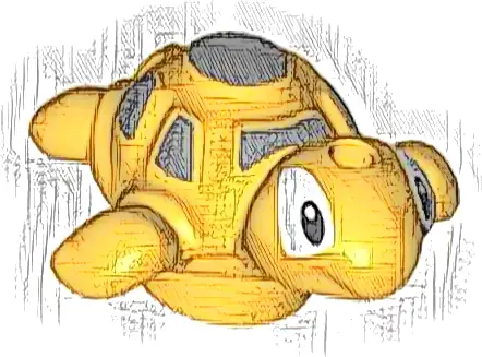 Turtle Baby, Friends with Black and White Eyes and Dark Bluish Gray Spots Pattern (Sonic the Hedgehog Tocky)