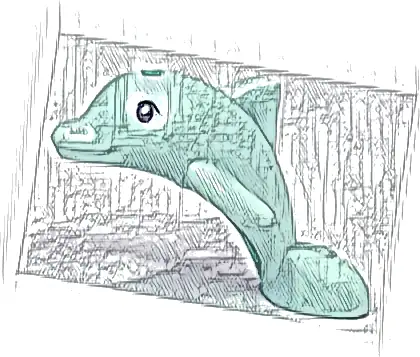 Dolphin Baby, Friends, Jumping with Black Eyes and Eyebrows Pattern