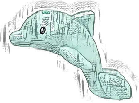 Dolphin Baby, Friends, Jumping with Black Eyes Pattern