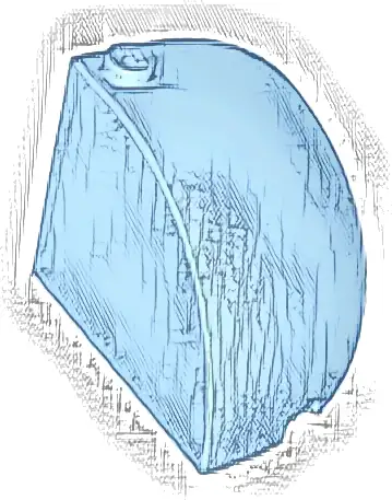 Brick, Round Corner 4 x 4 x 2 2/3 Dome Top