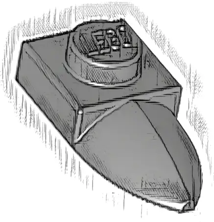 Plate, Modified 1 x 1 with Tooth Horizontal