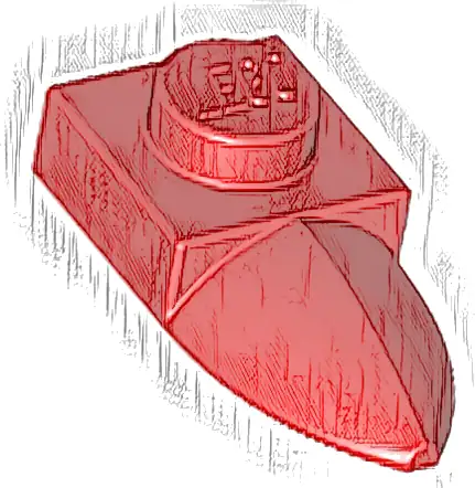 Plate, Modified 1 x 1 with Tooth Horizontal