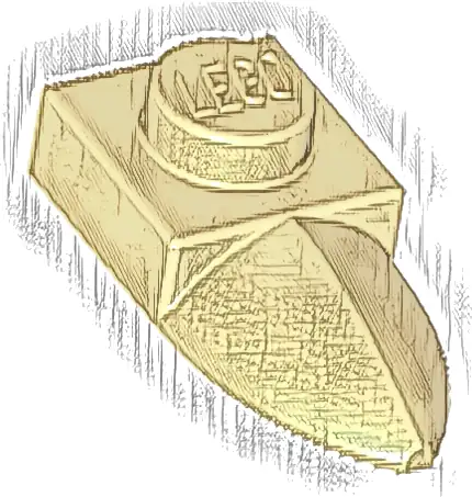 Plate, Modified 1 x 1 with Tooth Horizontal