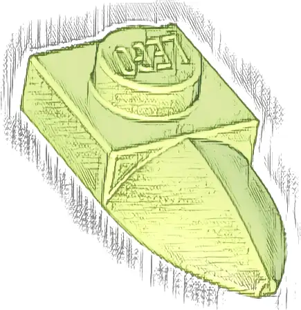 Plate, Modified 1 x 1 with Tooth Horizontal