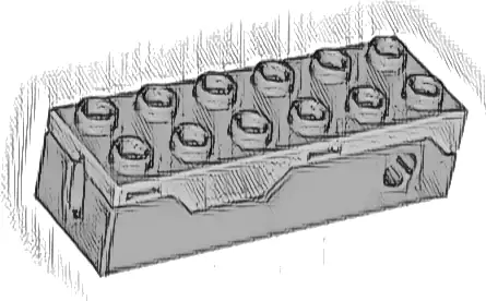 Projectile Launcher, Large Spring Shooter with Light Bluish Gray Top