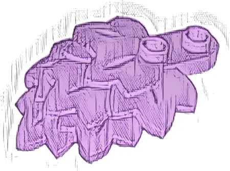 Plant Plate, Round 1 x 2 with Layered Leaves