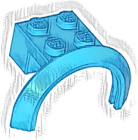 Vehicle, Mudguard 4 x 2 1/2 x 1 2/3 with Arch Round