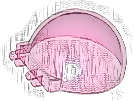 Windscreen 6 x 6 x 3 Canopy Half Sphere with Dual 2 Fingers