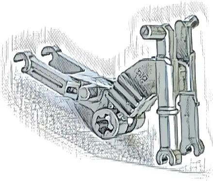Motorcycle Chassis, Long Fairing Mounts and Foot Pegs
