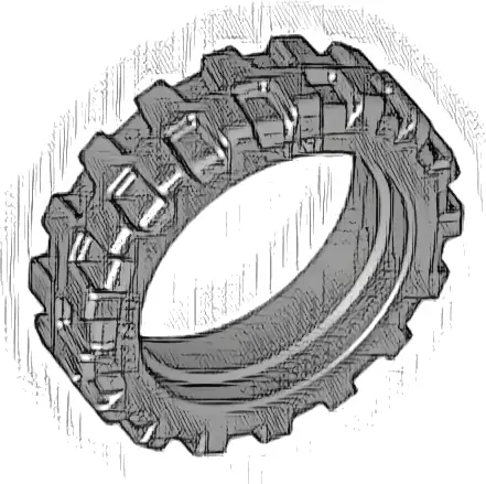 Tire 21mm D. x 6mm City Motorcycle