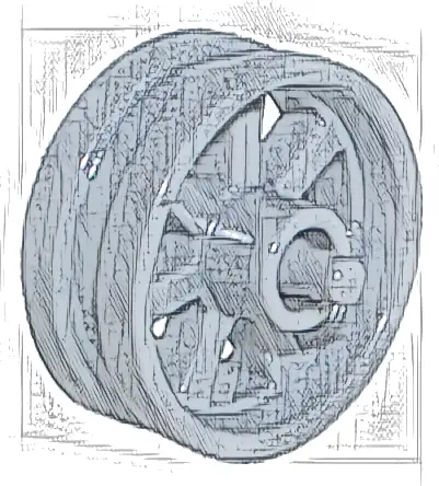 Wheel 15mm D. x 6mm City Motorcycle