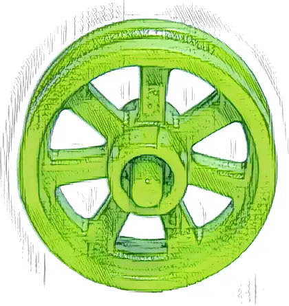 Wheel 15mm D. x 6mm City Motorcycle
