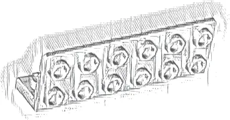 Bracket 1 x 6 - 2 x 6 Inverted with 1 x 4 Cutout