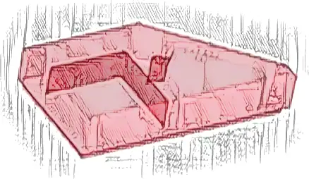 Tile, Modified 1 x 2 Wedge Left