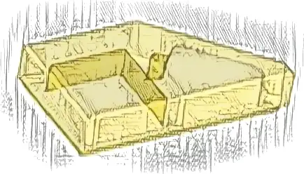Tile, Modified 1 x 2 Wedge Left