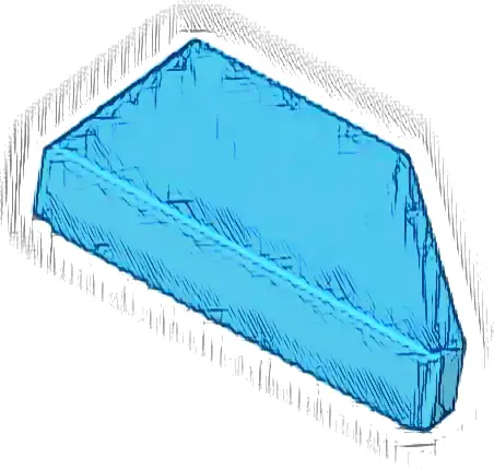 Tile, Modified 1 x 2 Wedge Left