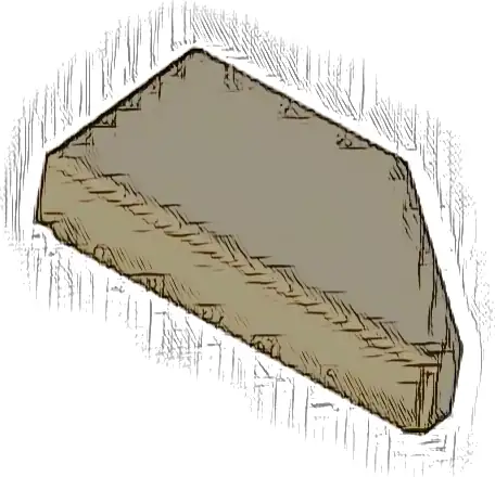 Tile, Modified 1 x 2 Wedge Left