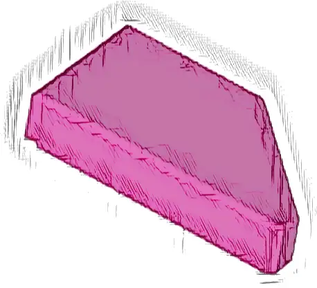 Tile, Modified 1 x 2 Wedge Left