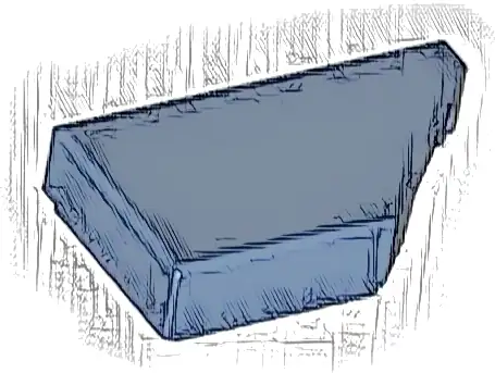 Tile, Modified 1 x 2 Wedge Right