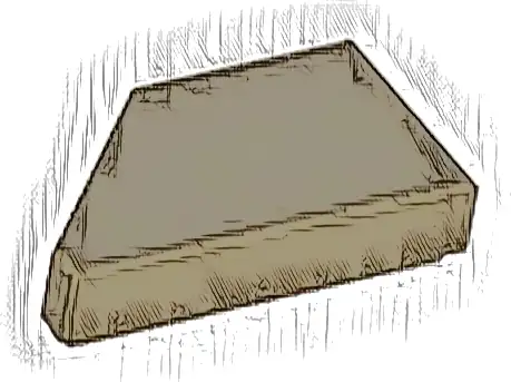 Tile, Modified 1 x 2 Wedge Right