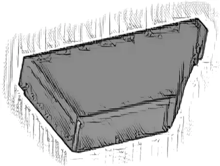 Tile, Modified 1 x 2 Wedge Right