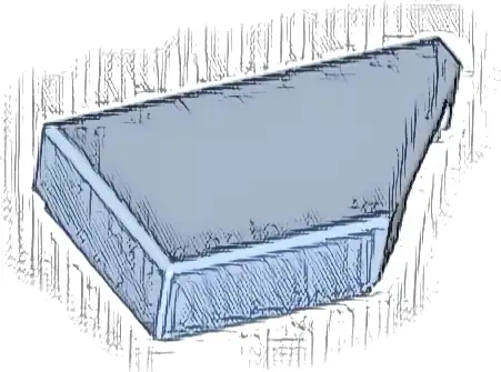Tile, Modified 1 x 2 Wedge Right