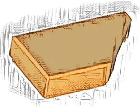 Tile, Modified 1 x 2 Wedge Right