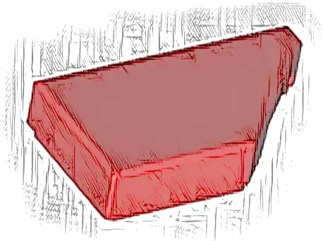 Tile, Modified 1 x 2 Wedge Right