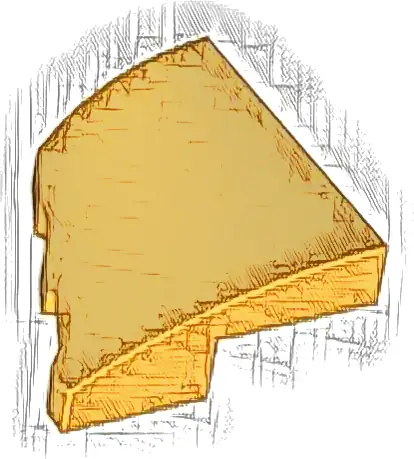 Wedge 2 x 2 x 2/3 Right