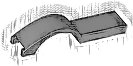 Vehicle, Mudguard 1 x 4 1/2